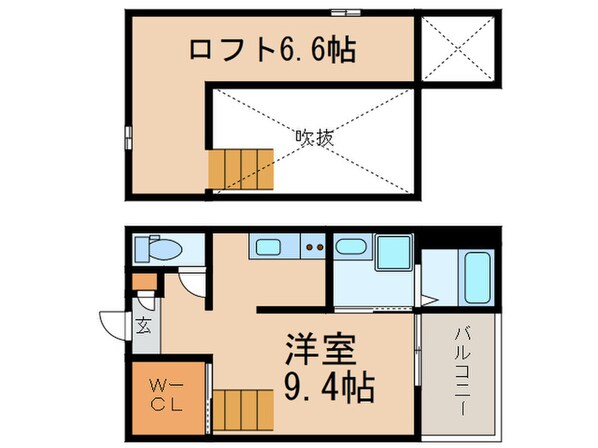 Vaga新富の物件間取画像